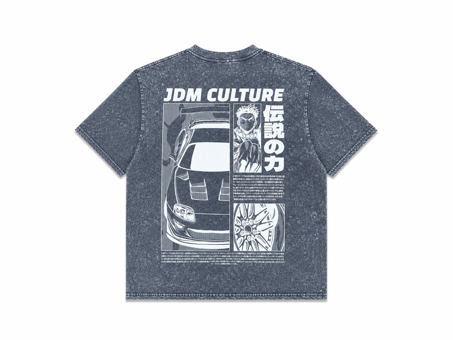 JDM x Demon Slayer Acid Wash Tee