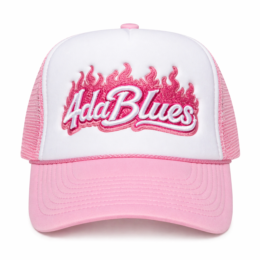 4daBlues Pink Trucker Foam Hat
