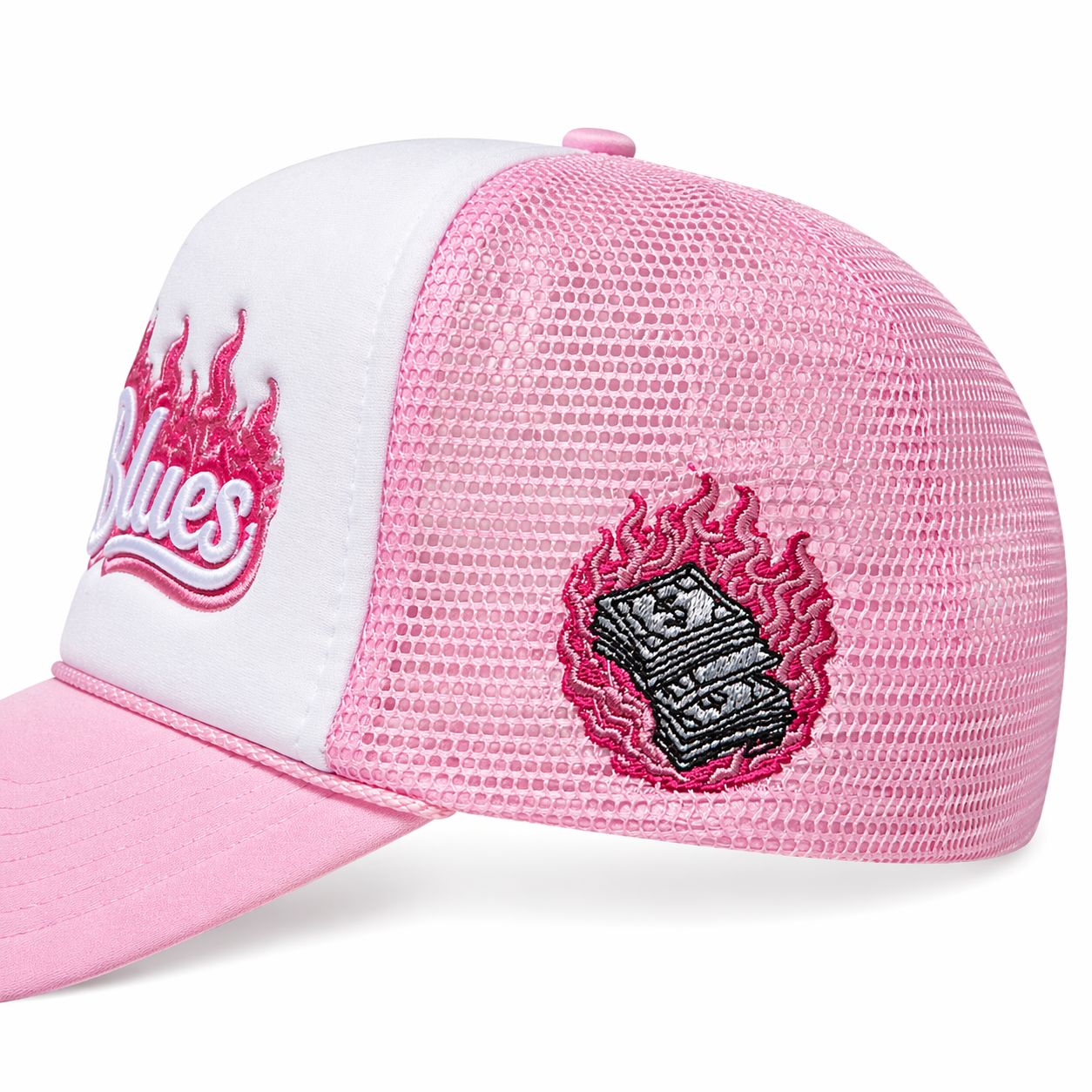 4daBlues Pink Trucker Foam Hat