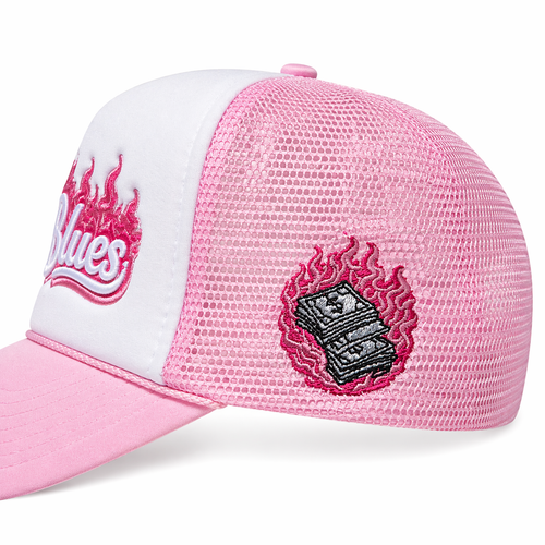 4daBlues Pink Trucker Foam Hat