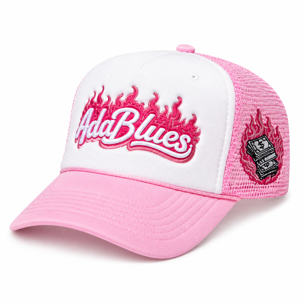4daBlues Pink Trucker Foam Hat