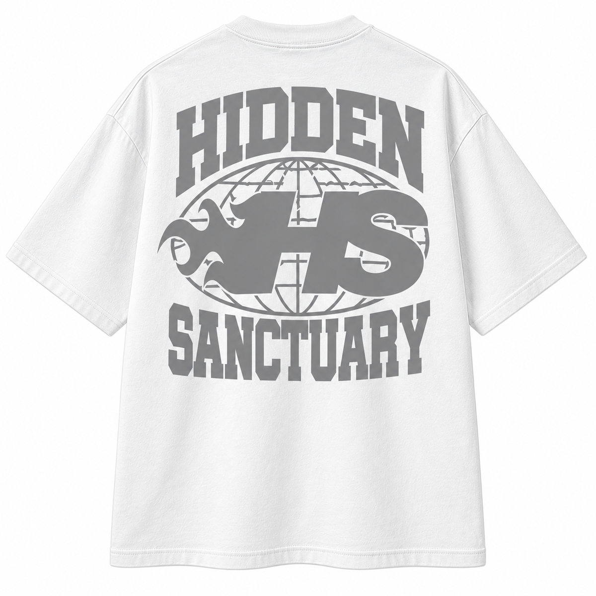 Sanctuary 95’ White / Grey Global Tee